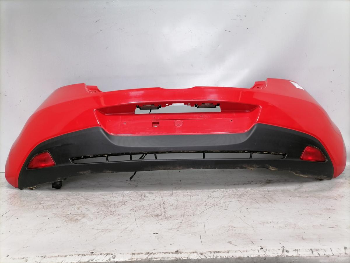 Mazda 2 DE original Sto&szlig;stange Stossf&auml;nger hinten Rot Bj.2010